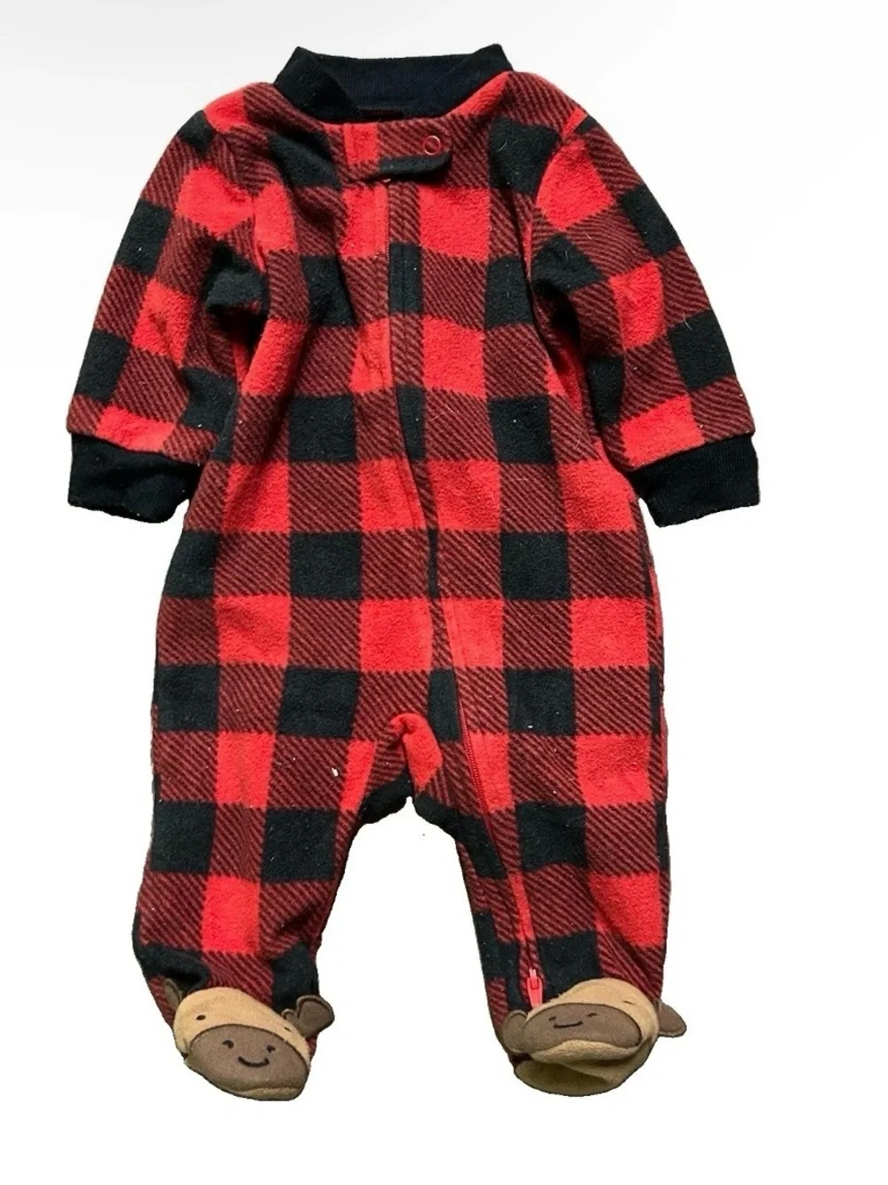 Baby Boy Footie Pajamas Little Brother Lion Dinosaurs Size 0-3 Months